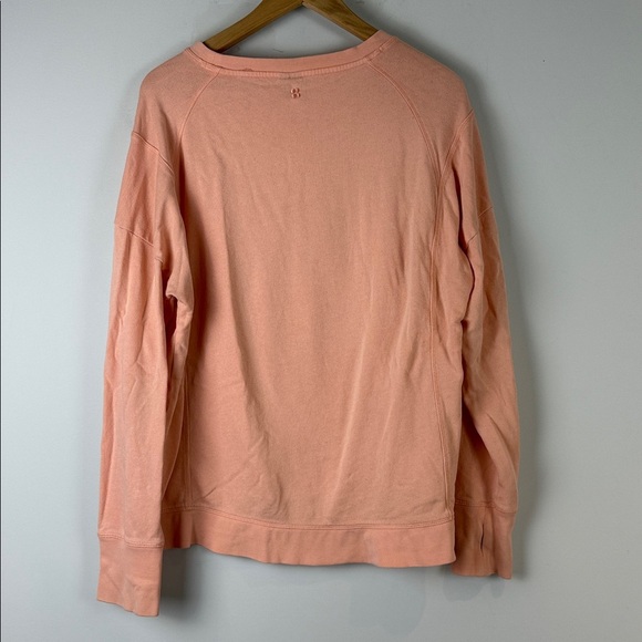 Sweaty Betty Coral Long Sleeve Sweatshirt Size Large - Picture 3 of 7